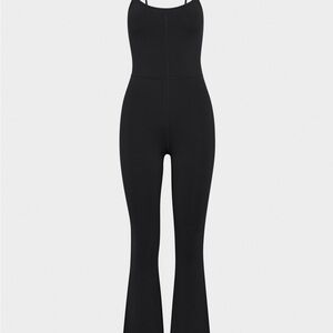 Aritzia Wilfred, Divinity Kick Flare Romper/Jumpsuit. Black